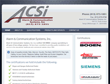 Tablet Screenshot of acsi-sys.com